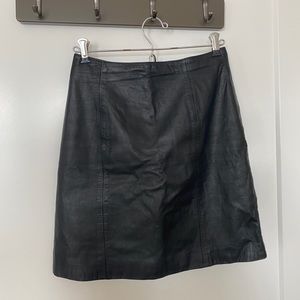 leather skirt vintage